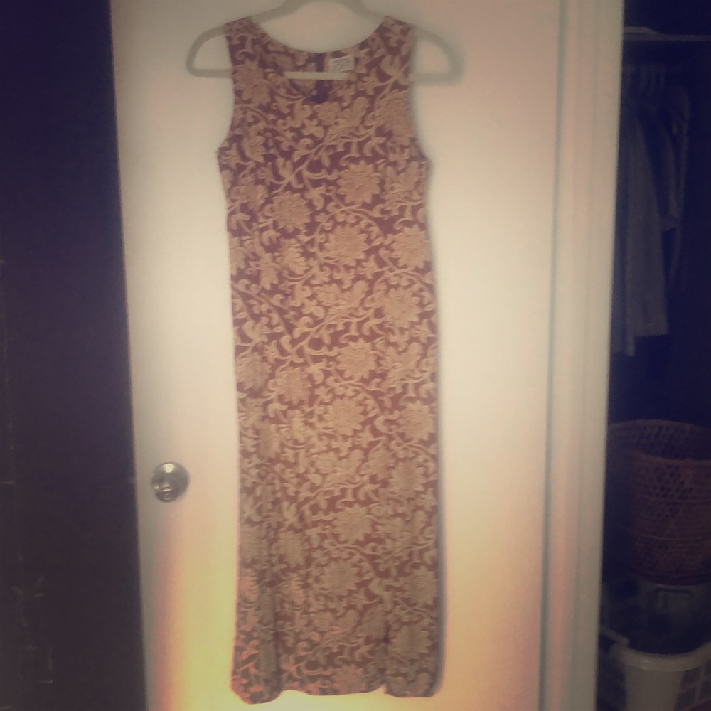 LOFT sleeveless midi dress